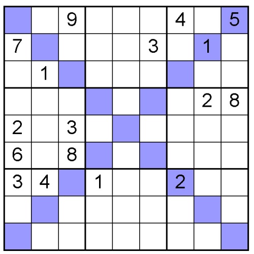 sudoku X puzzle 10