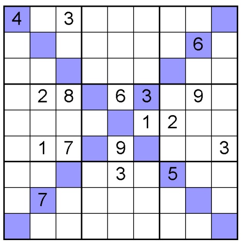 sudoku X puzzle 13