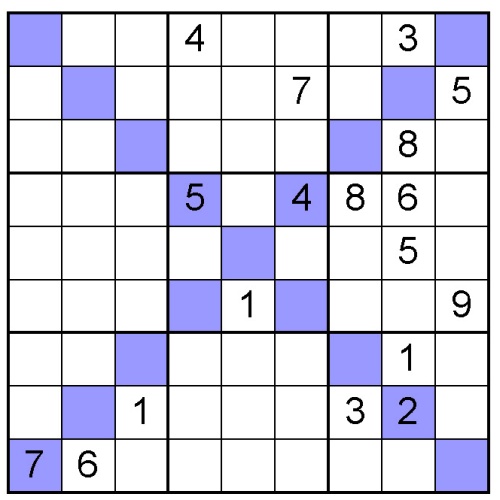 sudoku X puzzle 14