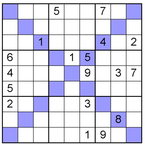 sudoku X puzzle 15