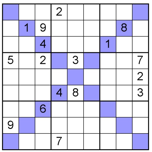 sudoku X puzzle 16