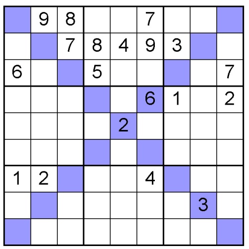 sudoku X puzzle 17