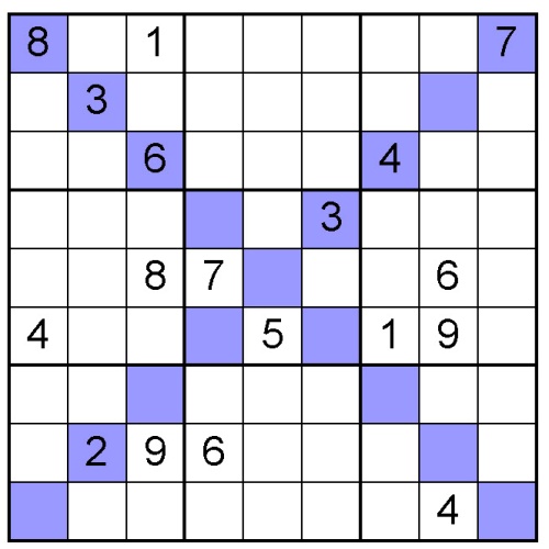 Free Sudoku X Puzzle