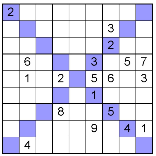 sudoku X puzzle 5