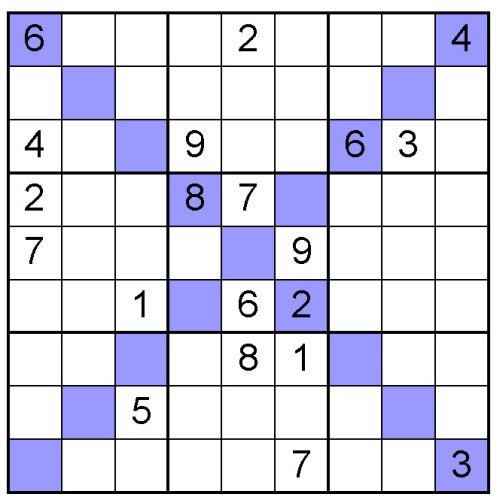 Free Sudoku X Puzzle