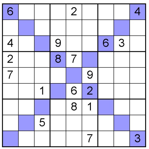 X Sudoku Printable Printable Word Searches